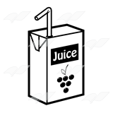 160x160 Juice Black And White Clipart