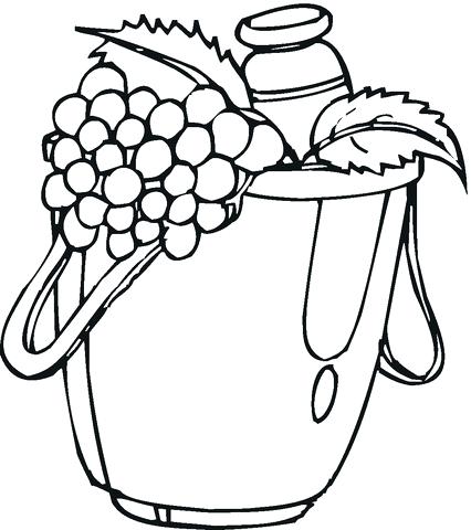 426x480 Fox And Grapes Coloring Page Colouring