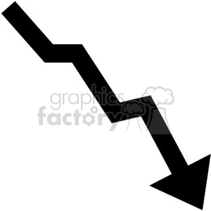300x300 Royalty Free Graph Going Down 390064 Vector Clip Art Image