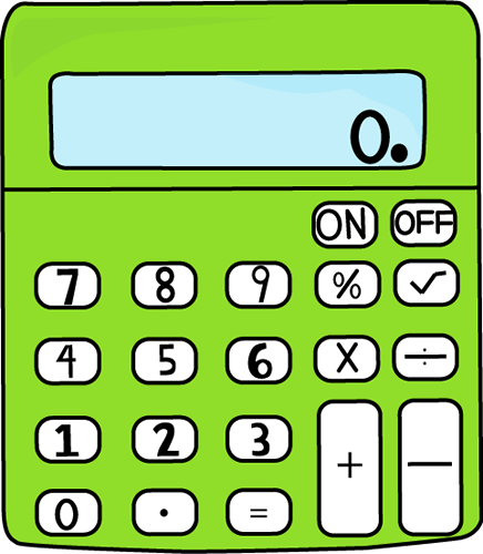 436x500 Free Clip Art Calculator Cliparts