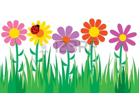 450x300 Seamless Grass Flowers Royalty Free Cliparts, Vectors,