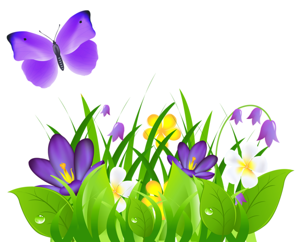 600x487 Flower Butterfly Clipart, Explore Pictures