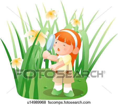 450x404 Stock Illustration Of House, Child, Spectacle, Observation, Girl