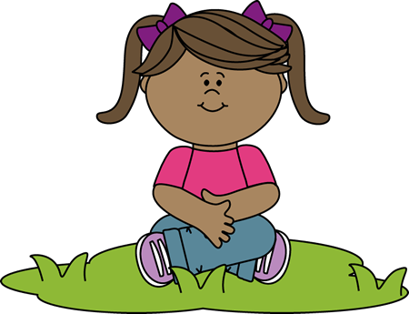 450x345 Kid Sitting In Grass Clip Art