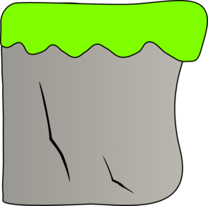 300x297 Cliff With Grass Clip Art