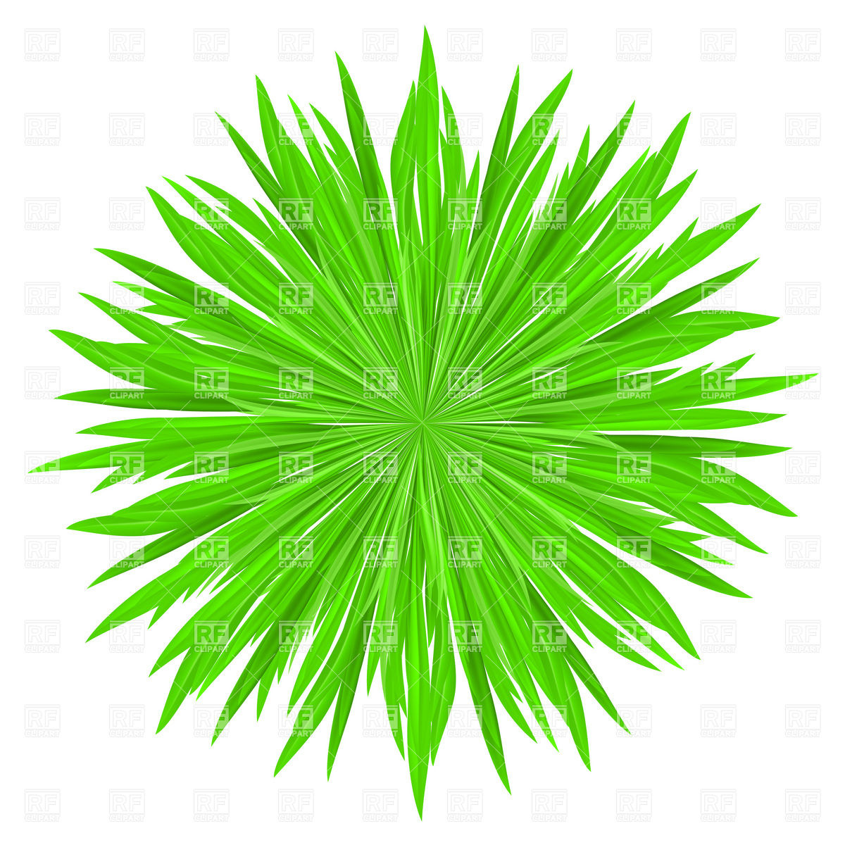 1200x1200 Grass Green Prickly Ball Royalty Free Vector Clip Art Image