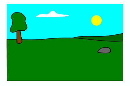 450x300 Drawn Grass Cute Cartoon