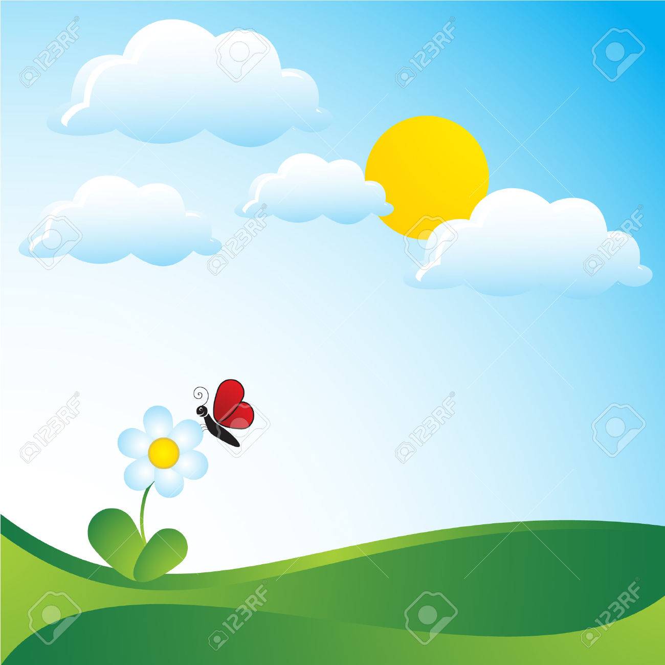 1300x1300 Cartoon Field Royalty Free Cliparts, Vectors, And Stock