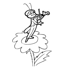 230x230 Grasshopper Coloring Pages. Cute Cartoon Dolphin Coloring Pages