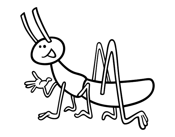 600x470 Grasshopper Coloring Pages For Kids