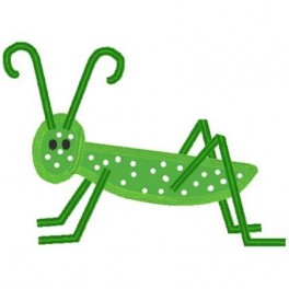 264x264 Applique Simple Grasshopper Mega Hoop Design