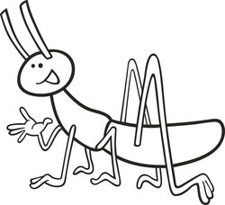 250x228 Grasshopper Clipart Black And White