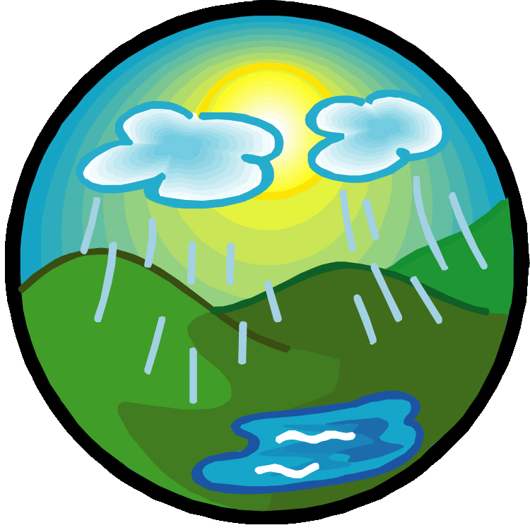 750x750 Rainy Grassland Clipart