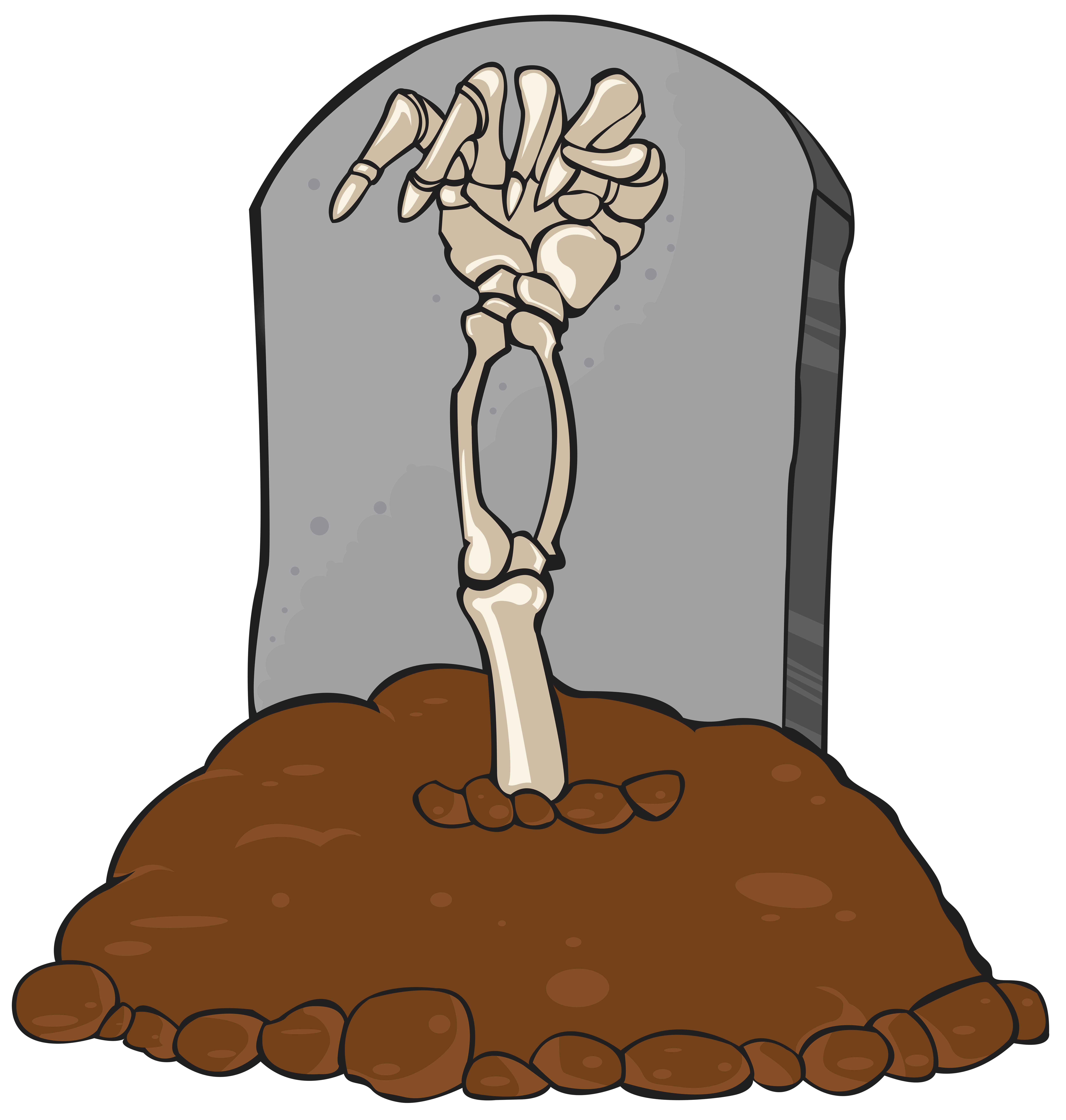 6663x7000 Gravestone Tomb And Skeleton Hand Png Clip Art Imageu200b Gallery