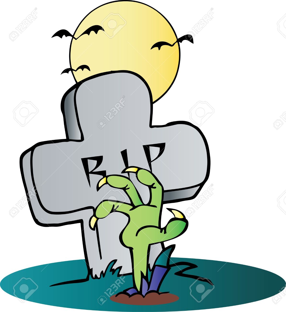1193x1300 Graveyard Clipart Zombie