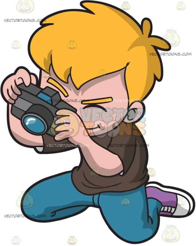 636x800 A Boy Intensely Takes A Number Of Photographs At Spooky Graveyard