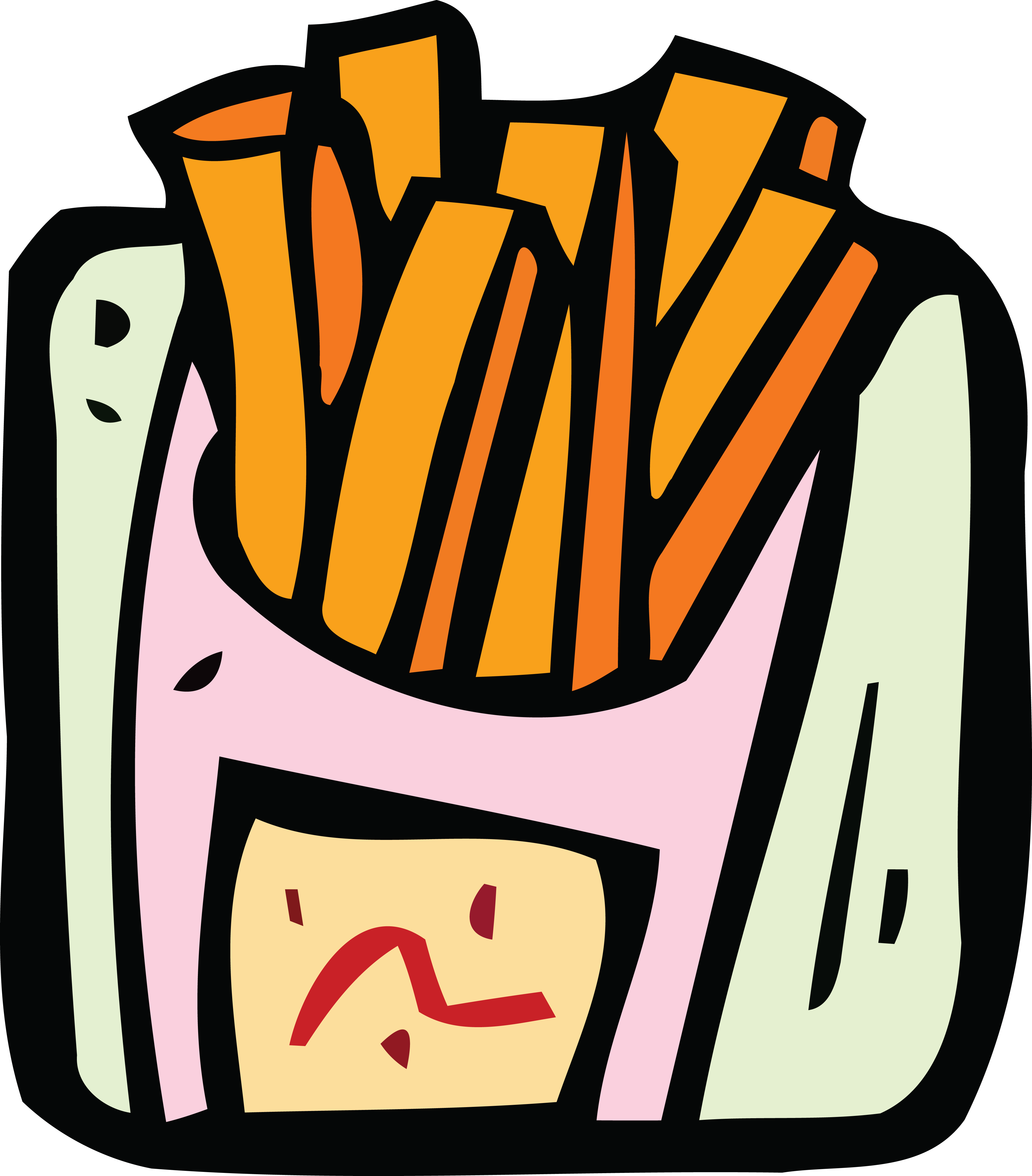4000x4559 Free Clipart Of A Carton Of Fries
