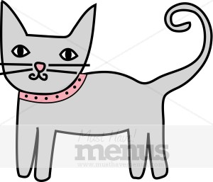300x257 Cat Clipart Kids Menu Clipart