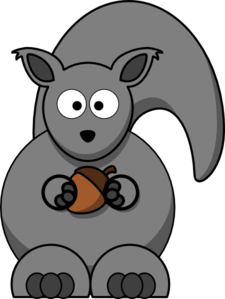 225x299 Squirrel Grey Clip Art