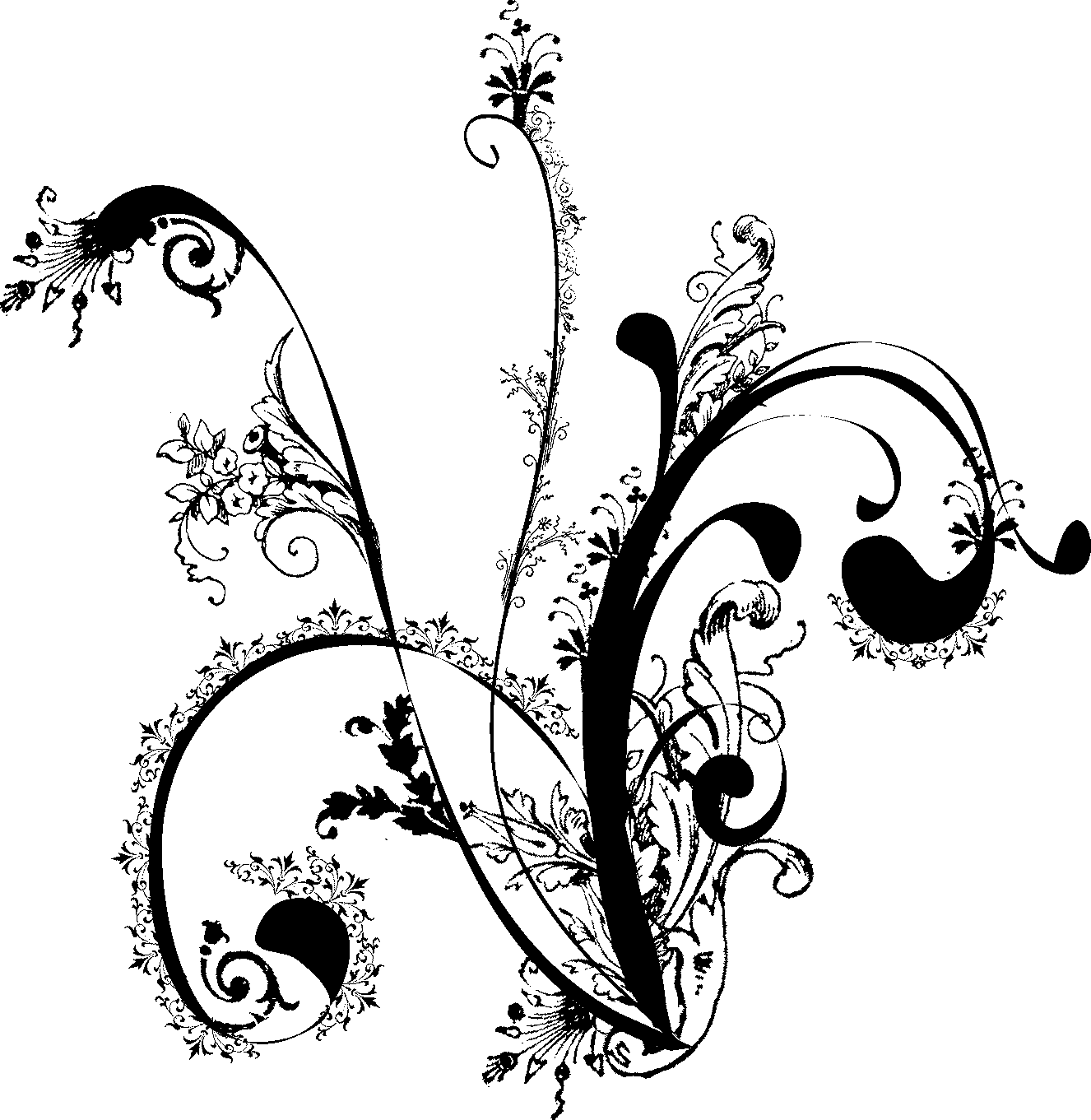 1326x1361 Border Swirls Cliparts 183389