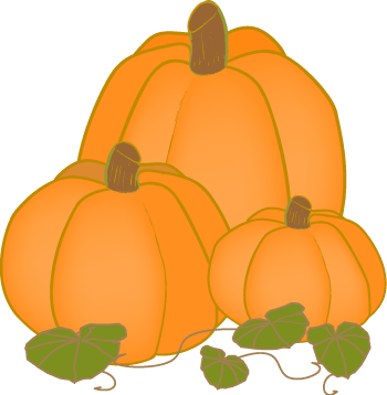 350x358 Modern Pumpkin Clipart