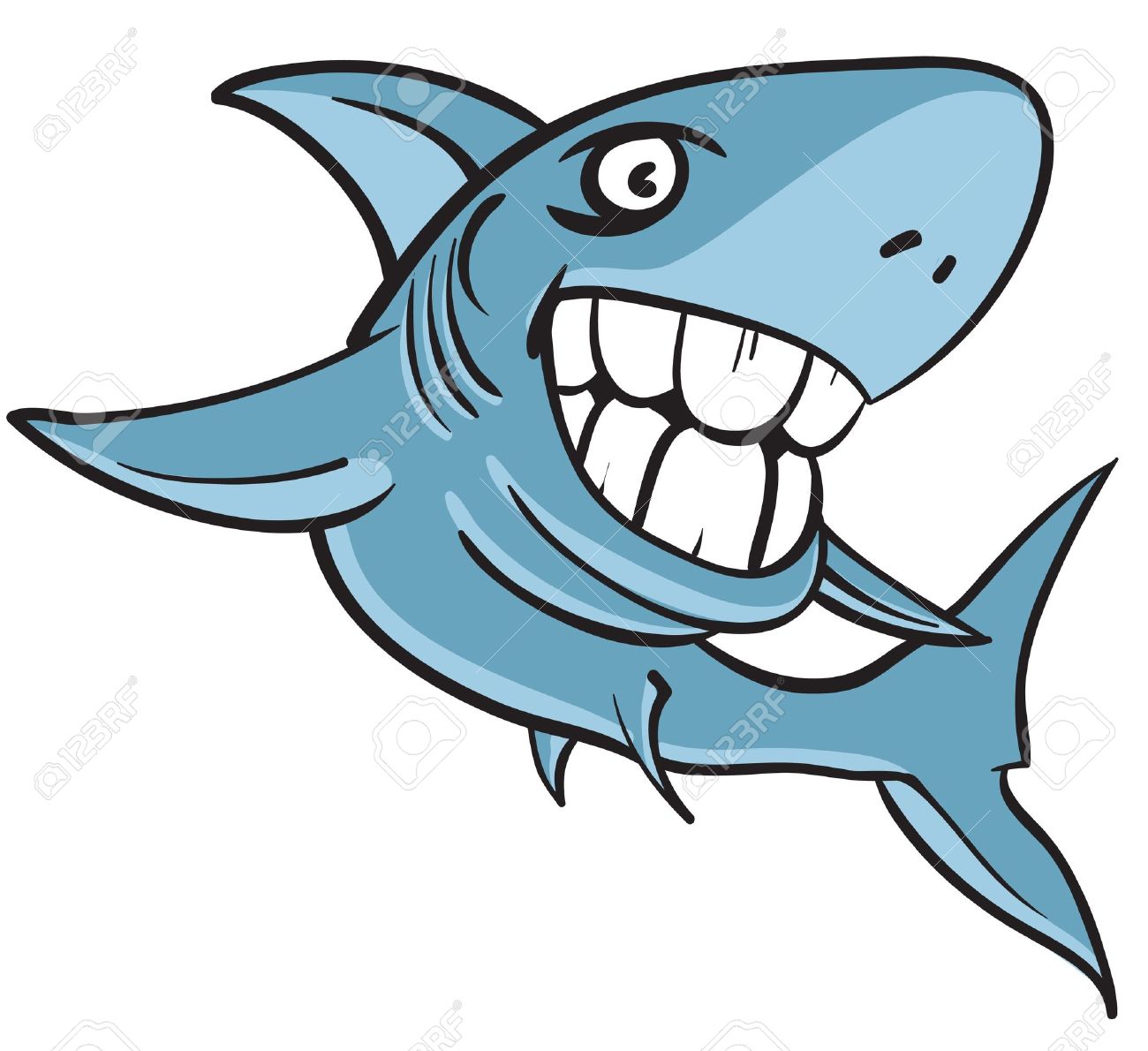 1300x1190 Great White Shark Clipart Cartoon