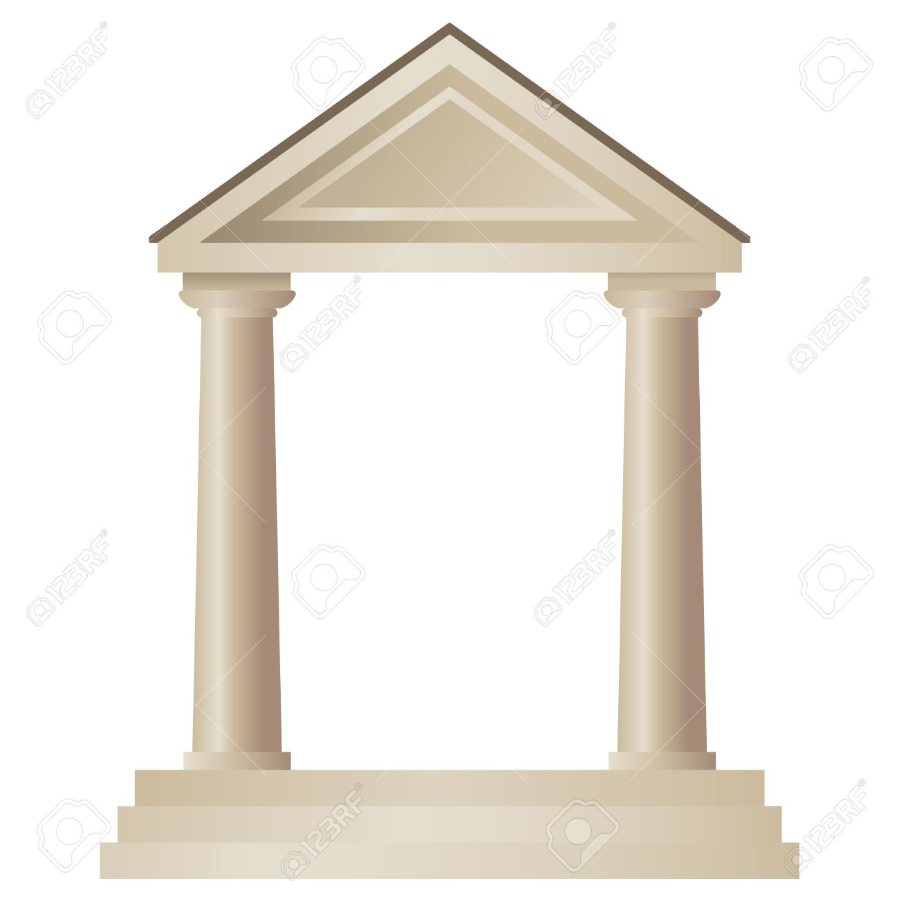 1300x1300 Temple Clipart Greek Column