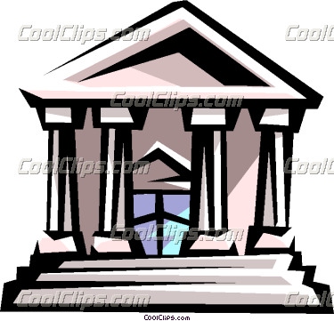 375x361 Courthouse Or Bank Building Vector Clip Art