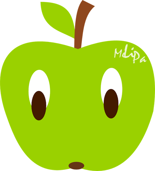 543x600 Apple Clipart Kawaii