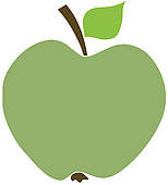 154x170 Green Apple Clip Art
