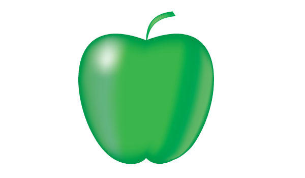 600x350 Green Apple Vector Art Free 123freevectors