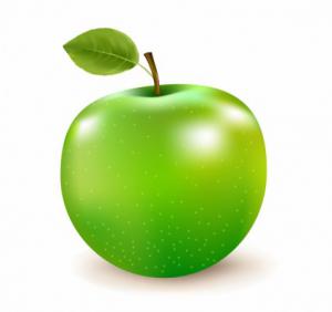 300x282 Apple Clipart Lime Green
