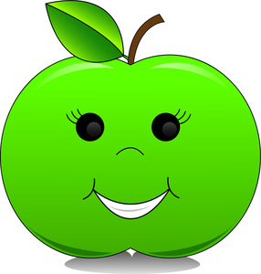286x300 Apple Clipart Smile