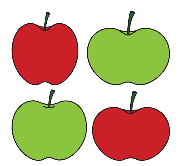628x576 Green Apple Vs Red Apple