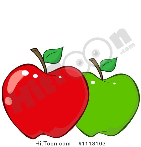 450x470 Yellow Red Green Apple's Clip Art Cliparts