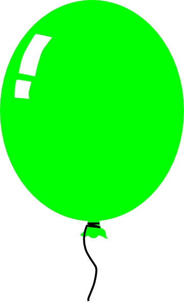360x590 Green Balloon Clip Art