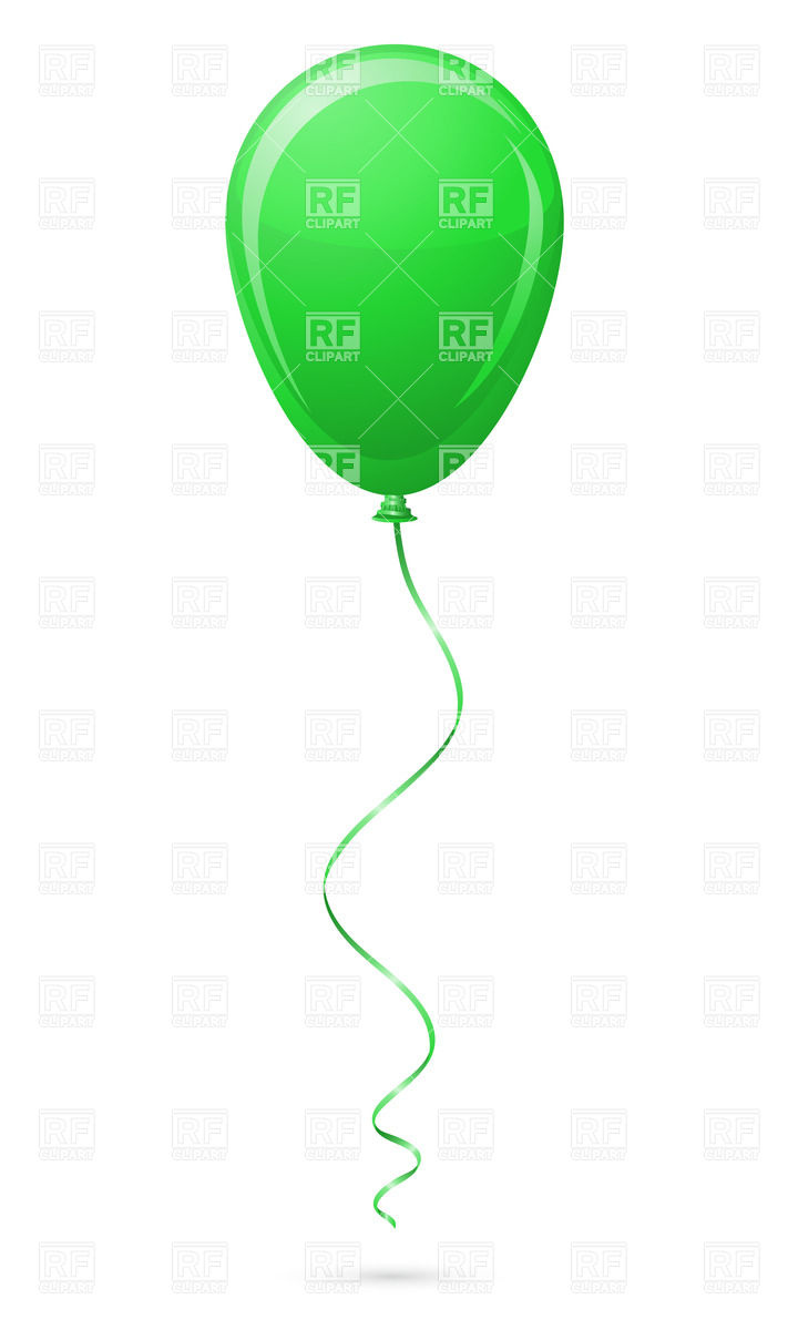 720x1200 Green Balloon Royalty Free Vector Clip Art Image