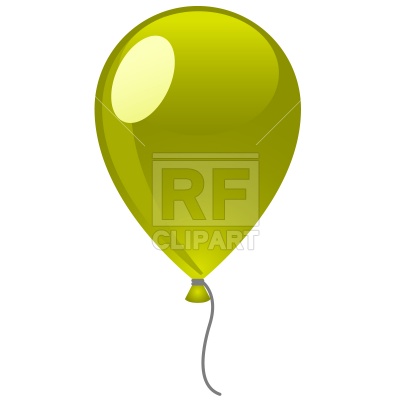 400x400 Green Balloon Royalty Free Vector Clip Art Image