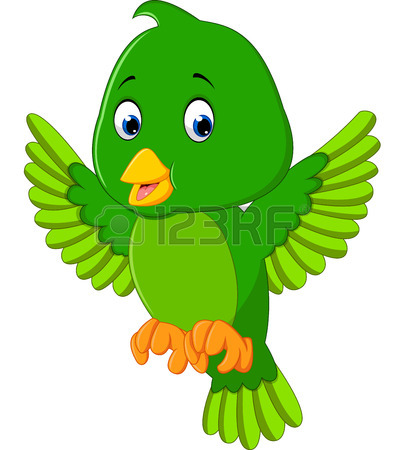405x450 Cute Blue Bird Cartoon Royalty Free Cliparts, Vectors, And Stock