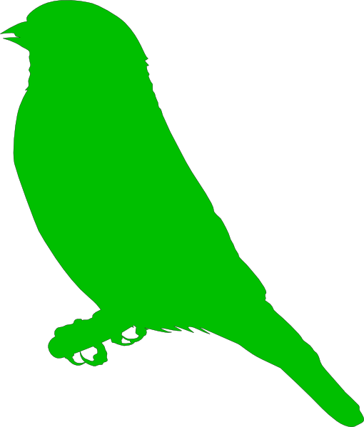 510x599 Green Bird Clip Art