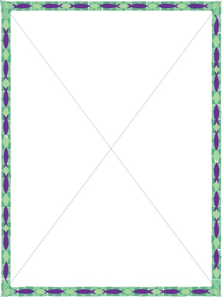 459x612 Green And Purple Stained Glass 2 Religious Borders