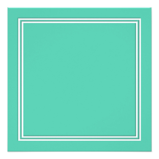 324x324 Mint Green Borders Invitations Amp Announcements Zazzle