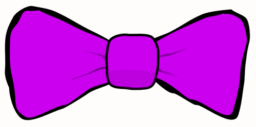 500x249 Purple Bow Tie Clipart