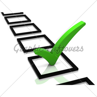 325x325 Green Check Mark Symbol Gl Stock Images