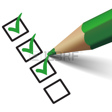 450x450 Vector Green Check Mark Symbol And Icon On Checklist With Pen