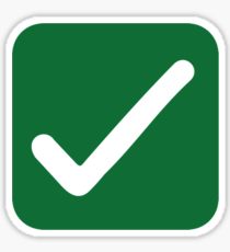 210x230 Check Mark Stickers Redbubble