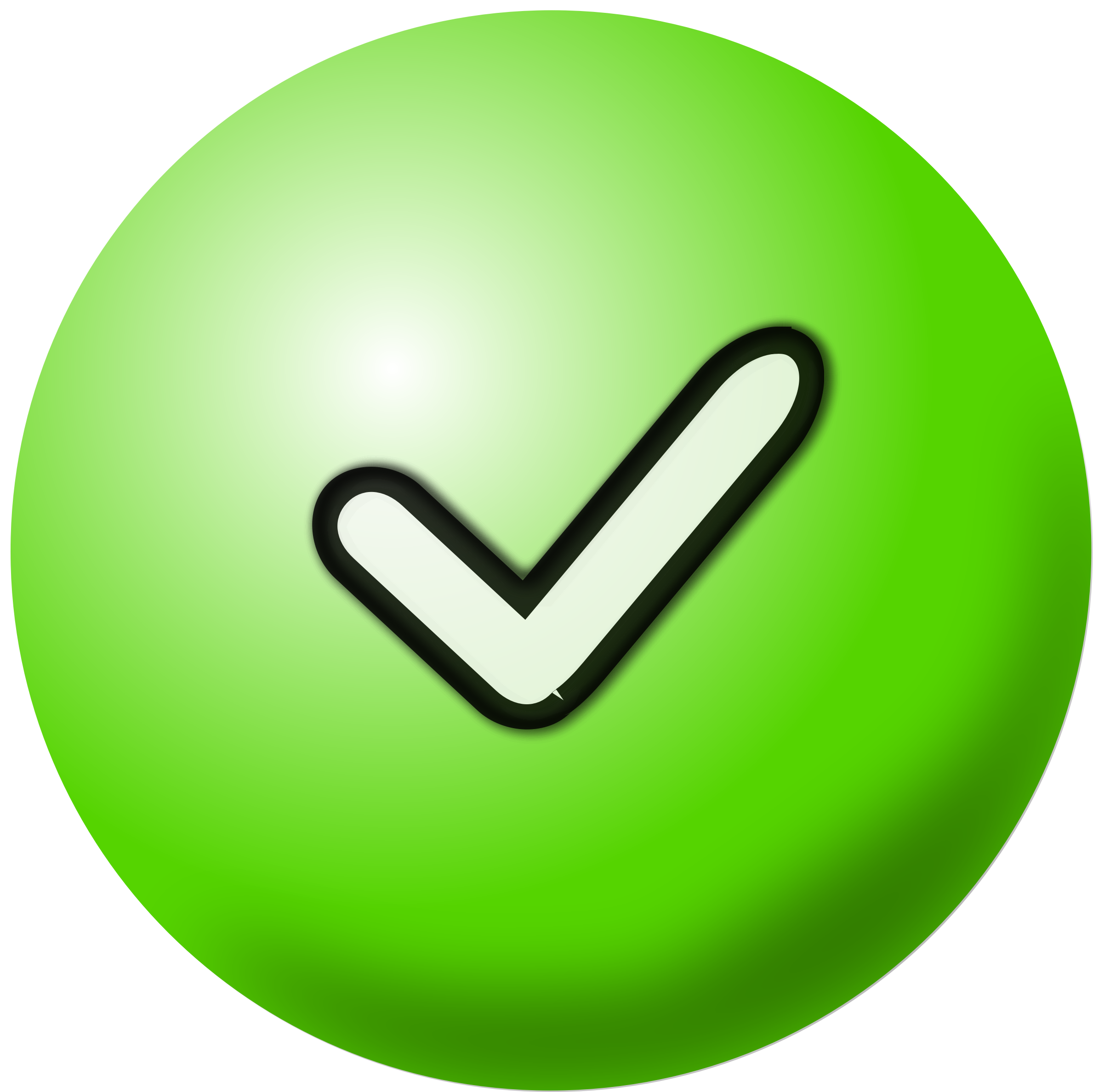2378x2377 Clipart Green Check Mark Icon