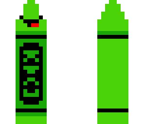 296x256 Green Crayon Minecraft Skin
