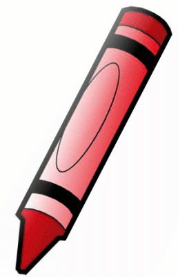 258x400 Red Crayon Clipart