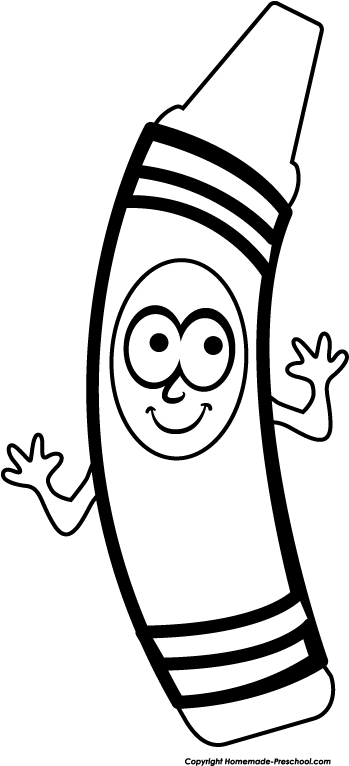 349x766 Top 75 Crayons Clip Art